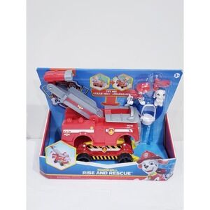 Paw Patrol Marshall Rise And Rescue Playset Toy Firetruck